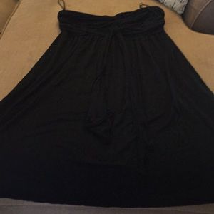 Express Strapless black dress